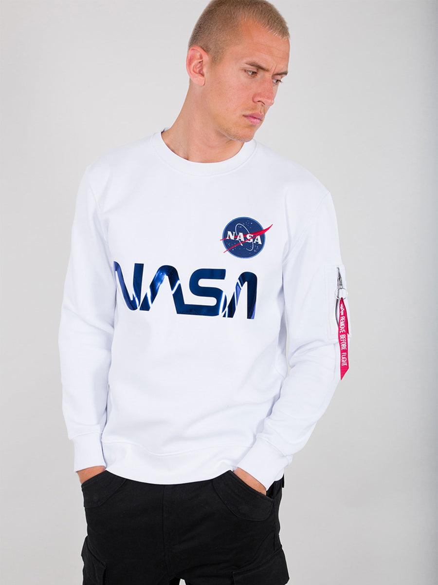 新品】ALPHA × NASA コラボ REFLECTIVE SWEAT LNASA - スウェット