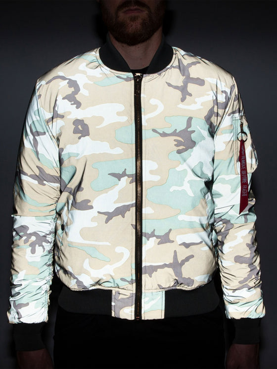 Alpha Industries MA-1 VF 59 Reflective Camo Bomber Jacket