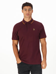  RICKY GOLD PURE COTTON TIPPING POLO