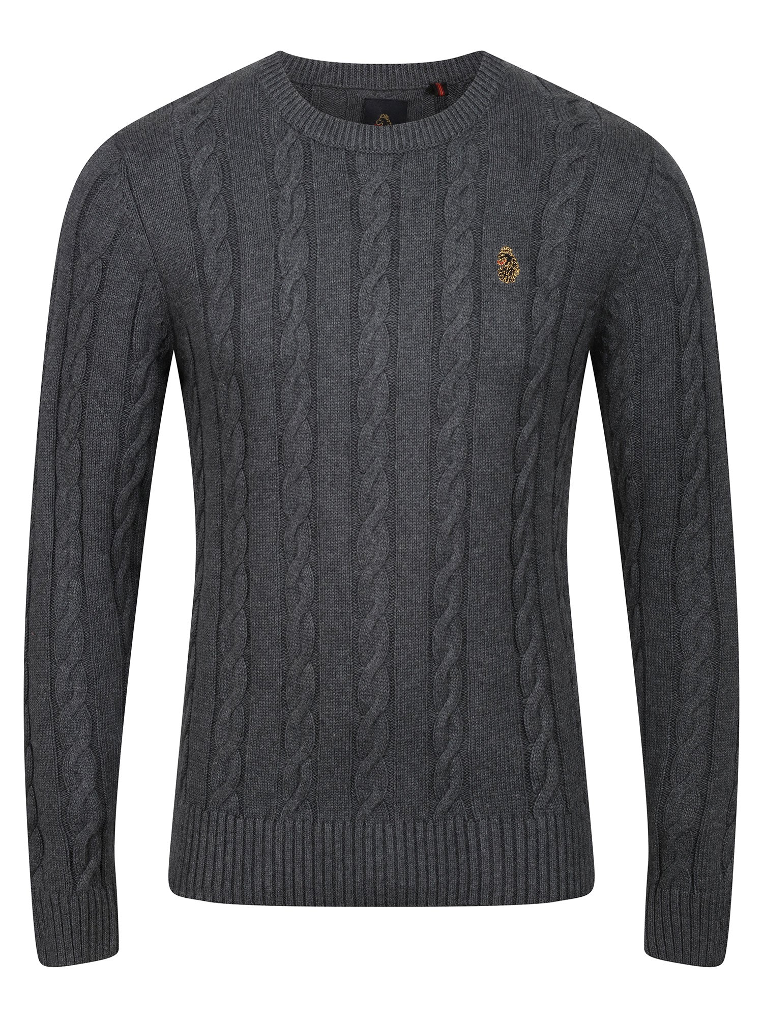 ASPEN TEXTURED CREW NECK KNITTED JUMPER