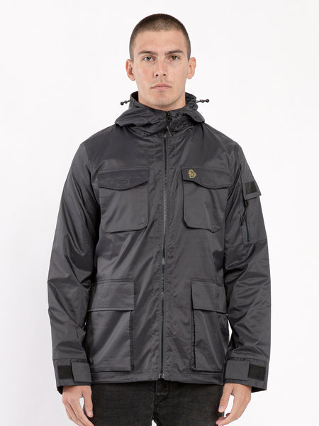 CURATION Men s Technical Nylon Jacket in Grey for Every Weather Luke1977