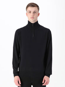  JACOB 1/4 ZIP KNITTED JUMPER