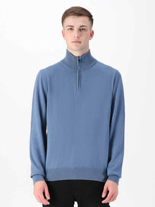  JACOB 1/4 ZIP KNITTED JUMPER