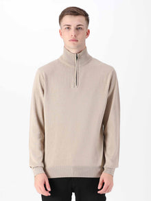  JACOB 1/4 ZIP KNITTED JUMPER