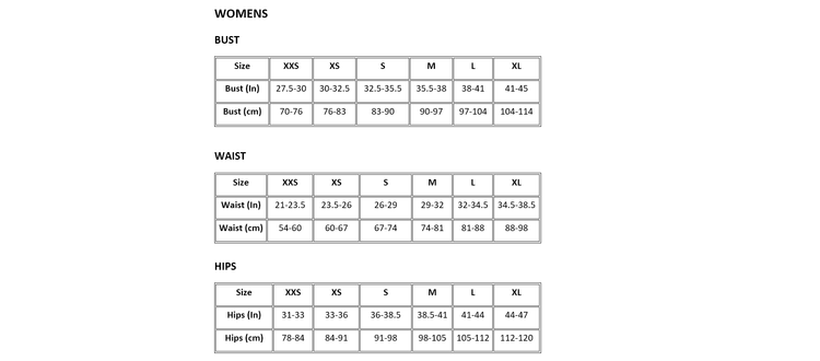 LUKE 1977 Size Guidelines | Size Charts for Mens Clothing | LUKE 1977 ...