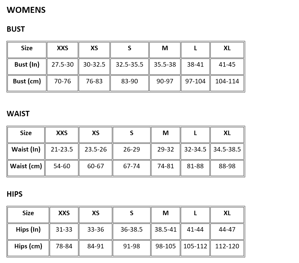 LUKE 1977 Size Guidelines | Size Charts for Mens Clothing | LUKE 1977 ...