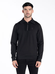  HUGH ROLL NECK ZIP SWEAT