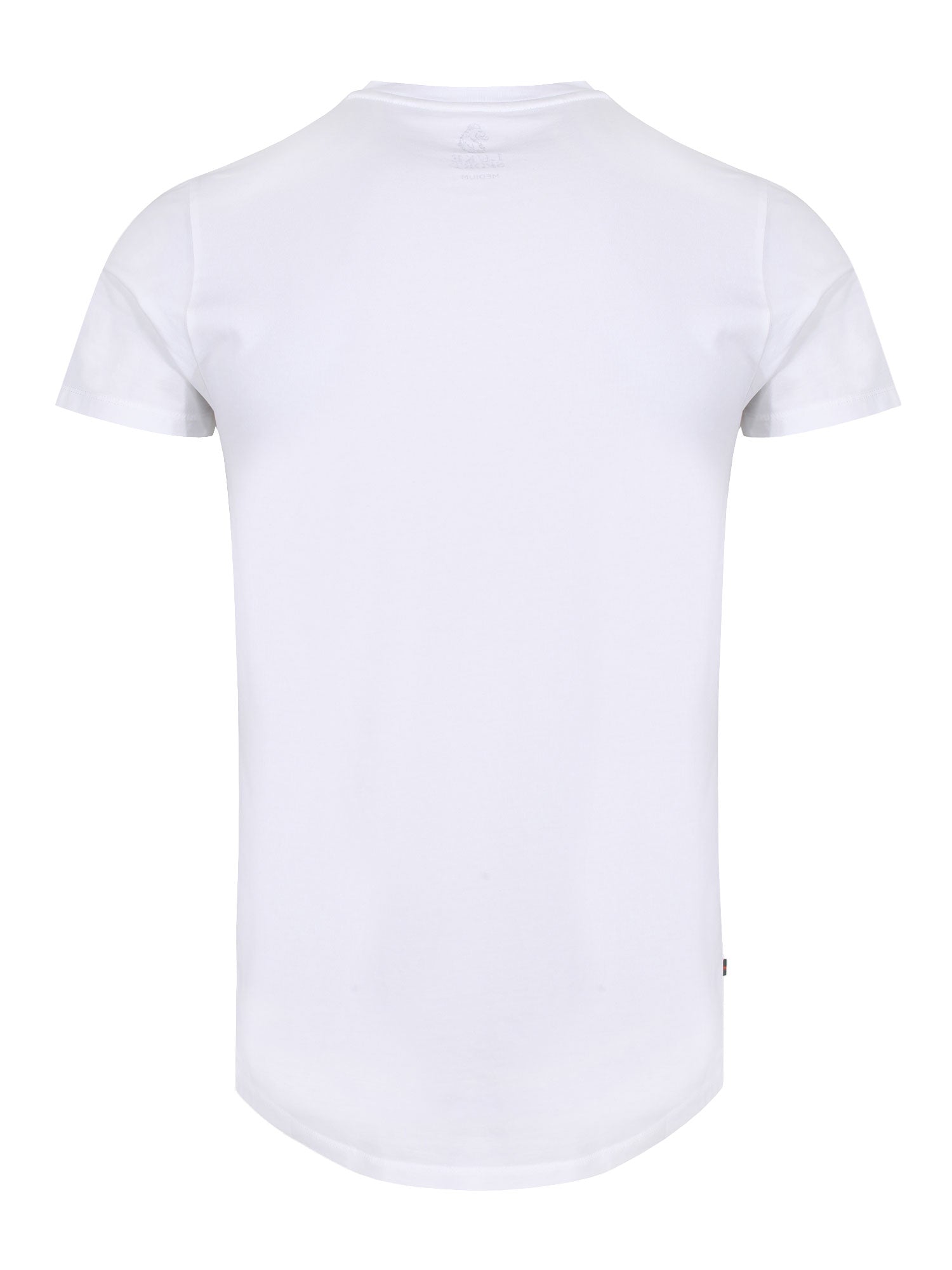 SUPER Men's Crew Neck Plain Soft Cotton T-Shirt Regular Long In White ...