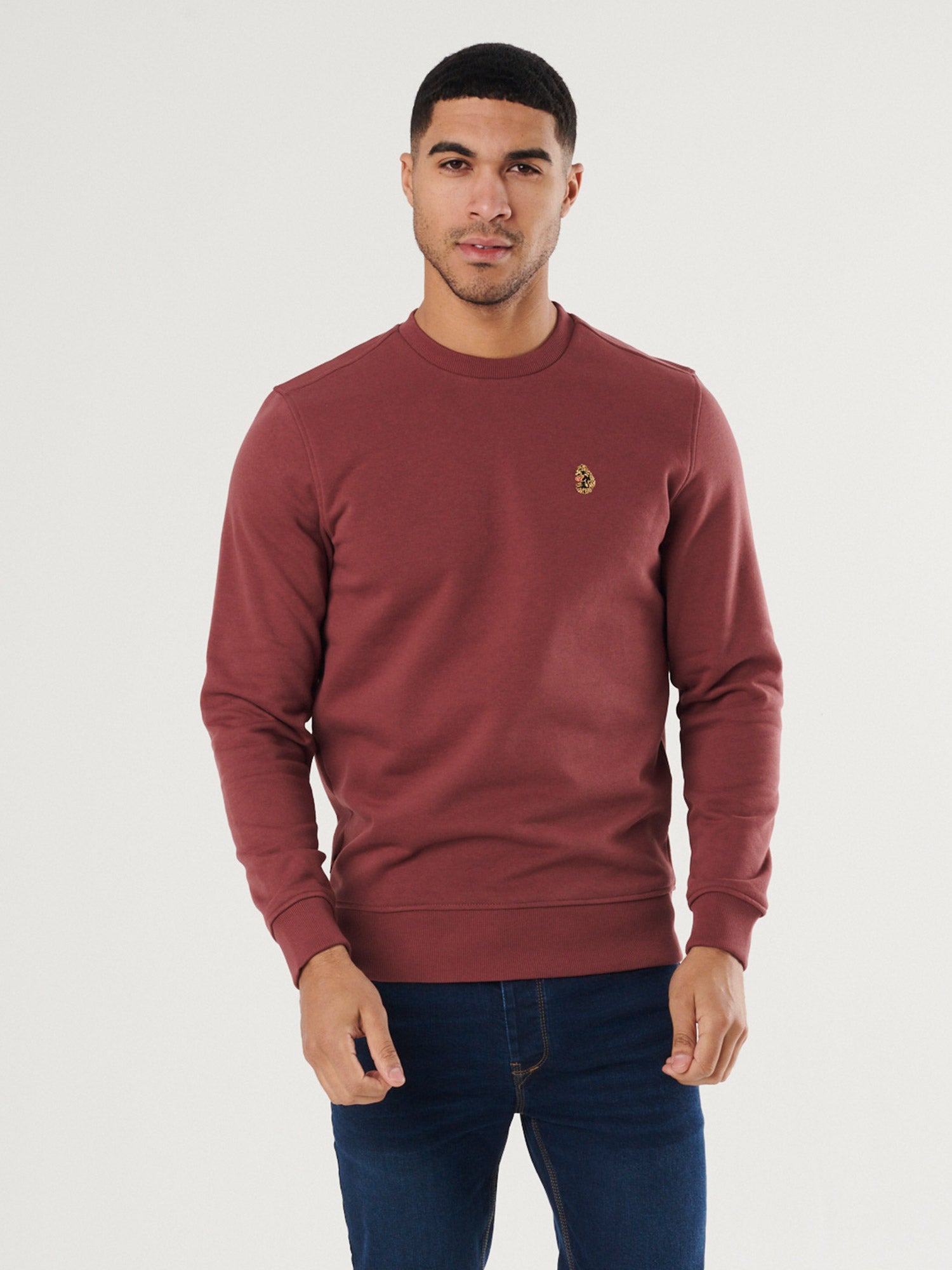 LONDON Crew Neck Sweatshirt in Dark Violet – Luke1977